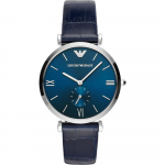 Emporio Armani Gianni T-Bar Sinine Nahk Naiste Kvartsikell AR11300 sinine