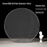 48cm &uuml;mmargune paksustatud roostevabast terasest BBQ grillrest