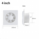 4 6 8 WC v&auml;ljat&otilde;mbeventilaator v&otilde;imas vaigistatud v&auml;ljat&otilde;mbeventilaator majapidamises kasutatava seina v&auml;ljat&otilde;mbeventilaator ventilatsiooniventilaator dropshipping jaoks EU