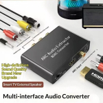 Arc Audio tagastusmuundur HDMI heliadapter Helitugevuse reguleerimine DAC helimuundur Arc7400 One Size