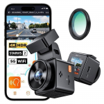 VANTRUE Element-1 PRO 4K Dashcam Voiture, Cam&eacute;ra Embarqu&eacute;e Mini WiFi GPS, Contr&ocirc;le Vocale Fran&ccedil;ais, HDR Mode Parking du Tampon