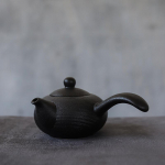 Must Keraamiline Keraamika Kyusu Teekannud K&auml;sitsi Valmistatud Teekann 165ml Black
