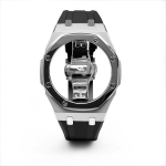 GA2100 Mod komplekt Poleeritud metallist korpus ja rihm Casio G-SHOCK GA-2100 GA-2110 GA-B2100 jaoks Roostevabast terasest raamiga kellarihm Tarvikud GA2100 2110 B2100 gray