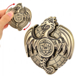 Lendava Draakoni plaadim&auml;ng Fidget Spinner Retro 3D Metallist K&auml;e Spinner EDC T&auml;iskasvanute Fidget M&auml;nguasi DND RPG Tegevuskuubikud Dekompressioonikingitused