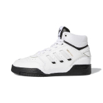 Adidas Originals Drop Step C Fabric Casual Breathable High top Kids' Skateboarding Shoes White Black FV5154 28 white
