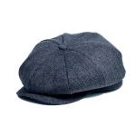 Meeste suurte m&otilde;&otilde;tude Ivy m&uuml;ts Suure peaga mees Vilt Newsboy m&uuml;ts Isa vabaaja baretim&uuml;tsid Talvine villane lame kaheksanurkne m&uuml;ts 55-59cm 60-62cm 60-62cm gray