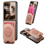 2-&uuml;hes magnetiline rahakotiga telefoni&uuml;mbris Motorola Razr 60 50 40 Ultra &Uuml;mbrised Moto Razr 60 50 40 jaoks Kaardihoidja Nahast kaitse&uuml;mbris Motorola Razr 40 Ultra roosa