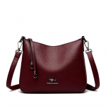 Naiste vintage nahast crossbody kott mitme taskuga pehmest nahast &otilde;lakott tutiga &otilde;lakott igap&auml;evaseks kasutamiseks ostlemiseks t&ouml;&ouml;le s&otilde;itmiseks 27.5 x 8 x 22 cm punane