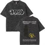 Pestud Vintage Rapper Mf Doom Madvillainy &Uuml;lim Kurikael T-s&auml;rgid Unisex Hip Hop &Uuml;legabariidiline T-s&auml;rk Vabaaja Puuvillased T-s&auml;rgid M gray