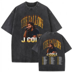 Vintage Pesu J Cole The Fall Off Tour Album F&auml;nnide Katte T-s&auml;rk Unisex Hip Hop Gooti L&uuml;hikeste Varrukatega T-s&auml;rgid Unisex Streetwear S