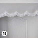 Pitsist T&auml;iesti Pimendav Kardinapea Isekleepuv Uksekardin Ujuv Kardin Kodu Dekoor Kardin Lainejooneline Kardin Erkerakardinapea 20x100cm&Velcro gray