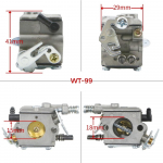 Husqvarna 40 45 240EPA 240R 245R EPA 245RX 245 240F 245RX EPA WT-99 trimmerikarburaatorile WT-99