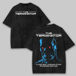 The Terminator kerge happepesuga T-s&auml;rk, filmis&otilde;bra graafiline T-s&auml;rk, filmit-s&auml;rk L mitmev&auml;rviline