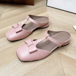 Kinnissilmikutega Naiste Sussid Ruudukujulise Ninaga Kontsaga Sandaalid Mules Kingad 2025 Elegantne Suvine Uus Rihmakujuline Paks Kontsaga Naiste Kingad Zapatillas 35 roosa