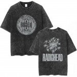 Radiohead Rock Band OK Computer Vintage Pesitud T-s&auml;rk Mehed Naised Moodsad T-s&auml;rgid Vabaaja T-s&auml;rgid Streetwear S mitmev&auml;rviline