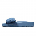 Birkenstock 1774 Sylt &Uuml;he rihmaga Avatud varbaosa Lamedad H&otilde;&otilde;rumisvastased Klapp-sandaalid Naiste sandaalid Hele teksa 1028693 37