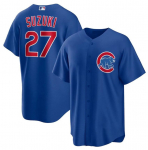 Chicago Cubs Jalgpallis&auml;rk Nr. 18 Imanaga Shota Imaoka No. 27 Suzuki Seiya Suzuki 3XL sinine