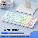 AULA F75 Kolmerežiimiline Tihendiga Kuuma Vahetatav RGB Mehaaniline Klaviatuur