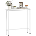 Konsoollauad Esikulaud reguleeritavate jalgadega, Kukkumisvastane kaitse 75 x 24 x 76 cm v&auml;ikestesse ruumidesse Valge 75 x 24 x 76 cm valge