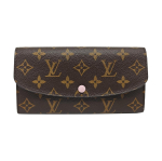 [Kasutatud] Louis Vuitton Emilie rahakott 'Pruun Monogramm L&otilde;uend' - V&auml;ga hea #C5DZOX ONE SIZE black
