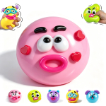 @UUS Smushers Squishy, Curiosities Koera N&auml;o Vahetus Squishy M&auml;nguasi, Pehme Vormitav Armas Aeglase T&otilde;usuga Pigistatav M&auml;nguasi, L&otilde;&otilde;gastav Sensoorne S