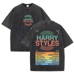 2026 Harry Styles Together Tour Vintage Pesuga Graafilise Tr&uuml;kiga T-s&auml;rk Unisex Suvine &Uuml;mmarguse Kaelusega &Uuml;leliigne Puuvillane Y2K Kontserdi F&auml;nni T&auml;navar&otilde;ivad S mitmev&auml;rviline