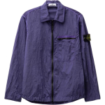 Stone Island Ss24 Nailonmetall &Uuml;hev&auml;rviline Polo krae &Uuml;ks tasku Logo Pikkade varrukatega Jakk Meeste jakid Lilla 801511219-V0047 XXL blue