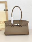 Lychee-mustriline plaatinast Kelly kott: Klassikaline Euroopa ja Ameerika kerge luksusnahast k&auml;ekott, naiste &uuml;he &otilde;la ja crossbody 35CM