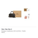 COACH Rowan kaetud l&otilde;uendist Boston kott, Crossbody k&auml;ekott V&auml;ike Naiste Pruun CW329-IMXAQ One Size 4 beige