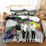 3D-prinditud Backstreet Boys voodipesukomplekt &Uuml;he-, Twin-, Full-, Queen-, King-suuruses Voodikomplekt T&auml;iskasvanu Magamistoa Tekikoti Komplektid Voodilina Komplekt EU Single 135*200cm/53x79in 3pcs