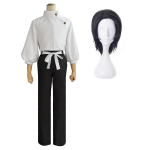 HOLOUN Jujutsu JJK Manga Anime Yuta Okkotsu Cosplay Kost&uuml;&uuml;m Parukas Jope Mustad P&uuml;ksid Vormi Roosi V&otilde;rk S&uuml;nteetiline Halloween XXL