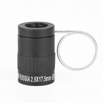 2,5 x 17,5 mm miniteleskoobi tasku monokulaarne HD-objektiiv s&otilde;rmenuki r&otilde;ngaga must