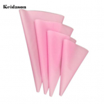 4 tk korduvkasutatav silikoonist glasuur, kreemi kondiitritoodete kott otsik DIY koogik&uuml;psetust&ouml;&ouml;riist sinine