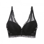 Artdewred Sweet Lace Push Up rinnahoidja Deep V Tin Seksikas pesu V&auml;ike rinnahoidja naiste aluspesu t&uuml;drukule 32B must