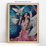 Rhinestones Printsessi Teemanttikandid Portree Teemantmaal 5D DIY t&auml;isring 20X30CM