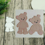 Stand Bear metallist l&otilde;ikamisstantsid DIY scrapbooking reljeef paberist kaardid albumi &scaron;abloon h&otilde;be