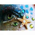 Teemanttikandid maastik Rhinestone Maalimine Silma Merit&auml;ht Teemantmaaling Tapeet Kodukaunistus 20X30CM