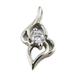 Les Tr&eacute;sors De Lily [B9588] - h&otilde;bedane ripats 'C&acirc;lin' h&otilde;bevalge - 9x15 mm h&otilde;be