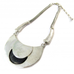 Les Tr&eacute;sors De Lily [F5162] - Collier Cr&eacute;ateur 'Kilimanjaro' Argent&eacute; Agate must