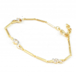 Altesse [I3162] - Bracelet Plaqu&eacute; Or 'C&acirc;lin' 2 tons kuld