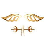 Les Tr&eacute;sors De Lily [M1792] - kullatud  Angel Wings  k&otilde;rvar&otilde;ngad - 9x3 mm kuld