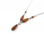Les Tr&eacute;sors De Lily [N2271] - h&otilde;bedane kaelakee  Inspiration  merevaigukollane (roodiumiga kaetud) - 19x7 mm h&otilde;be