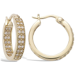 Les Tr&eacute;sors De Lily [P1203] - kullatud r&otilde;ngask&otilde;rvar&otilde;ngad 'Cristal Pl&eacute;nitude', kuldsed valged - 20 mm 4 mm valge