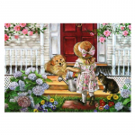 5D teemantmaal Roosililled Scenery Teemanttikandid Ristpistes 20X30CM