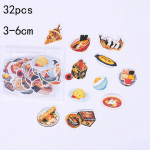 Armsad multifilmi dekoratiivsed kleebised Kleebised DIY dekoratiivkleebis 30pcs Daily food