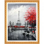 Teemantv&auml;rvimine t&auml;isring, pariis, iseteemant, 5d isetegemine, teemanttikandid maastik 20X30CM