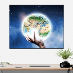 5D teemantmaal T&auml;hemaastik Teemanttikandid Maastiku ristpistes T&auml;ielik n&auml;put&ouml;&ouml; 20X30CM