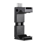 Telefoni statiivi kinnitusklamber Universaalne telefonihoidiku klamber koos 1/4-tollise kruviavaga selfie-vlogimiseks must