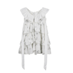 Suvise t&uuml;drukute peokleit, linane, varrukateta, vabaaja kleit, t&uuml;drukute koogikleit 10 roosa