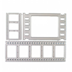 Film Foto Metalli L&otilde;ikestantsid Trafarett Scrapbooking DIY Album Tempel Paberkaart